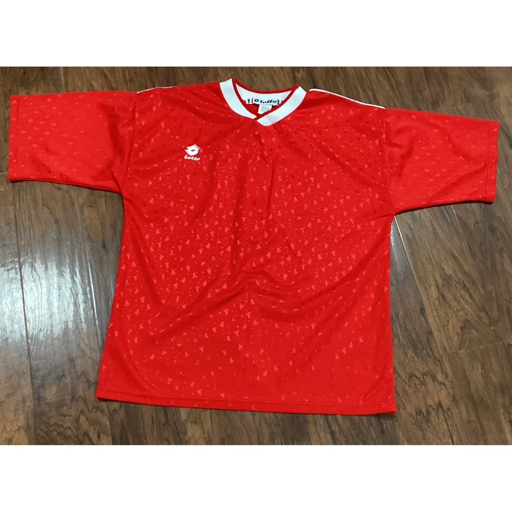 Vintage Lotto Italia Soccer Jersey  #1 Made In USA Sz L